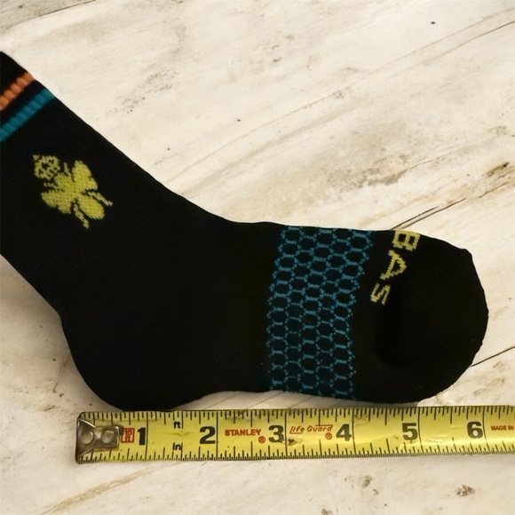 Bombas Black and Blue Athletic Socks with Cushioning XS Youth - Picture 7 of 7